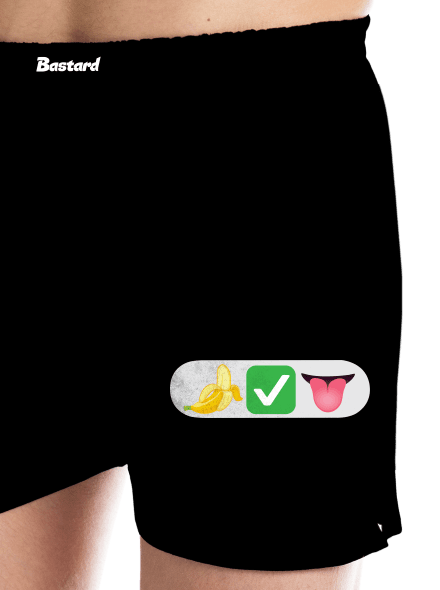 Emoji pánske trenky Black