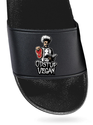 Odstup vegane šľapky Black Black