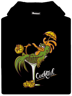 Cocktail detská mikina klokanka Black
