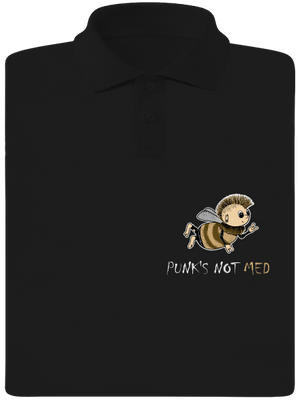 Punks Not Med pánska polokošeľa Black