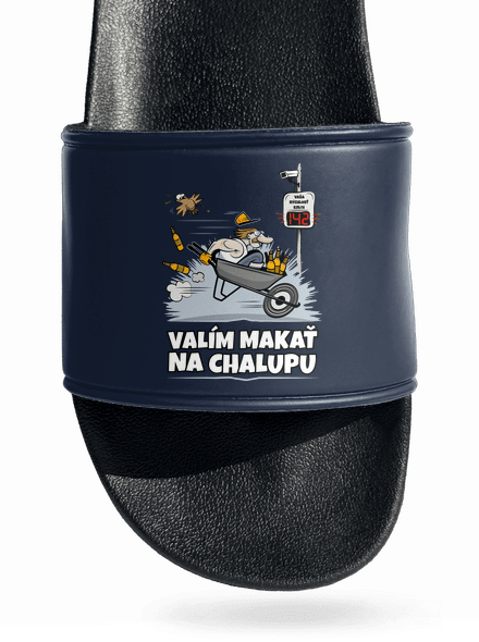 Valím na chalupu šľapky Navy