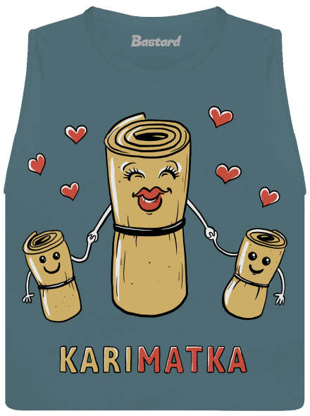 Karimatka dámske tielko voľné Heather Deep Teal