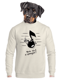 unisex mikina bez kapucne