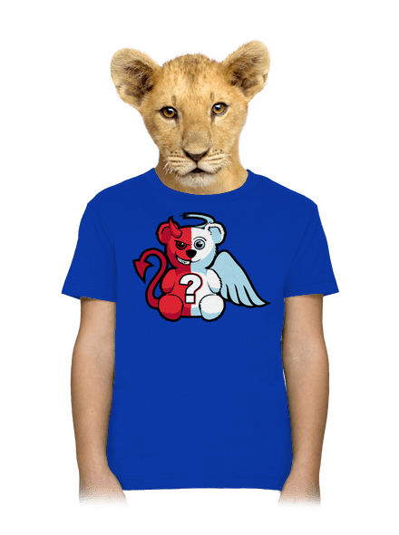Anjel vs. diabol detské tričko Royal Blue