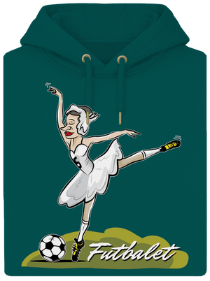 Futbalet unisex mikina premium Emerald Green