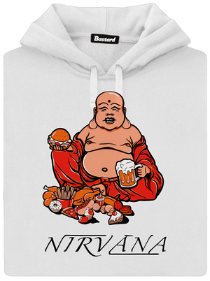 Nirvána dámska mikina klokanka White