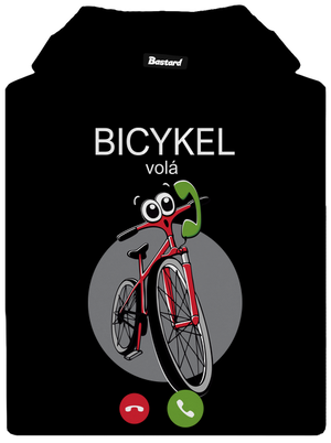 Bicykel volá dámska mikina klokanka Black
