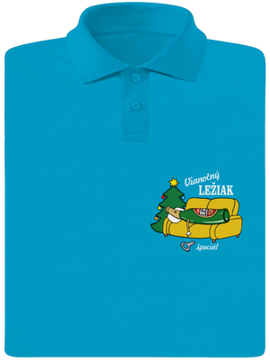 Vianočný ležiak pánska polokošeľa Blue Atol