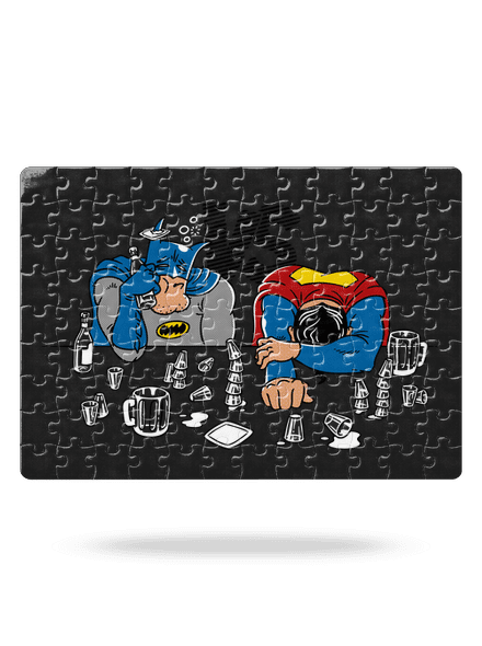Súboj superhrdinov puzzle White