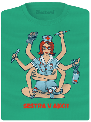 Sestra v akcii dámske športové tričko Mint Mal