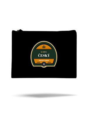 Pivná etiketa taštička Black