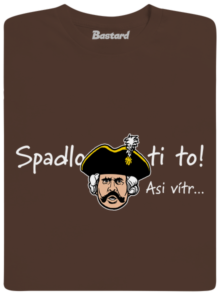 Spadlo ti to pánske tričko Brown