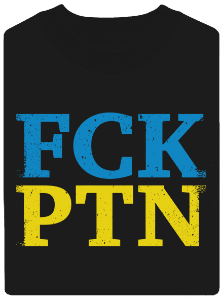 FCK PTN unisex mikina bez kapucne Black