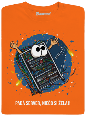 Padá server pánske tričko Orange