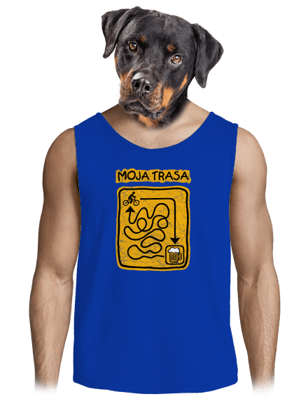 Moja trasa pánske tielko Royal Blue