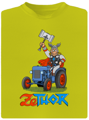 ZeThor detské športové tričko Neon Yellow