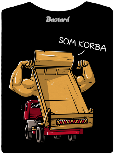Korba dámske tričko prémium Black