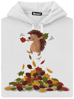 Radosť z lístia dámska mikina klokanka White