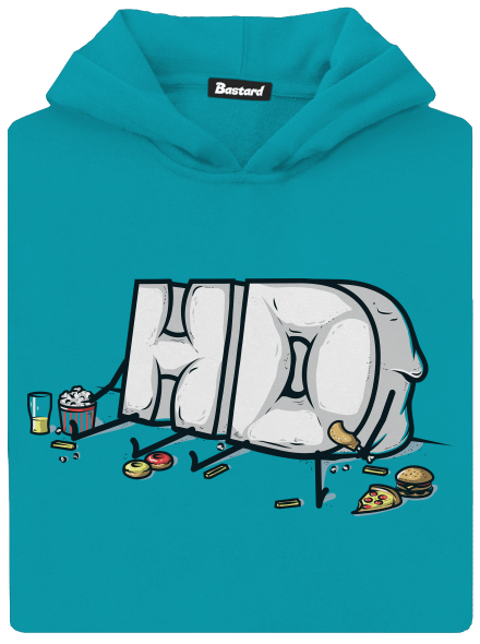 Full HD detská mikina klokanka Hawaiian Blue