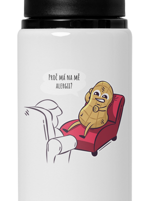 Alergény u psychológa flaša na vodu White