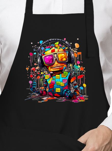 Workaholic robot zástera Black