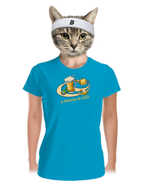 A predsa sa točí! dámske športové tričko Blue Atol