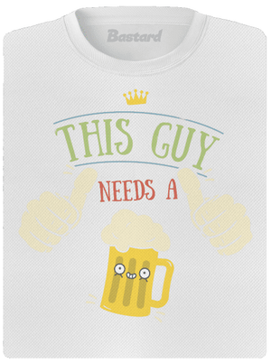 This guy needs a beer dámske športové tričko White