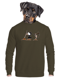 unisex mikina bez kapucne