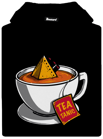 Teatanic pánska mikina klokanka Black