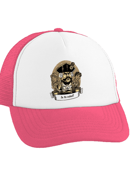 B14: S čerty nejsou žerty šiltovka truckerka Fluorescent Pink cap