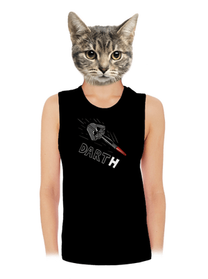 Dart(h) dámske tielko voľné Black