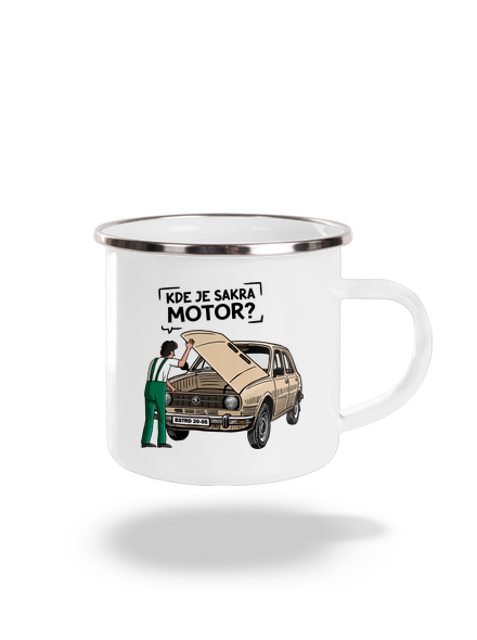 Kde je motor? plecháčik White