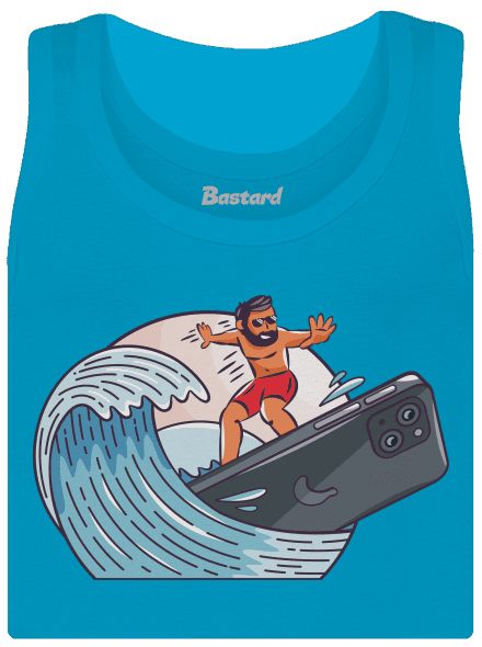Som surfer dámske tielko klasické Blue Atol