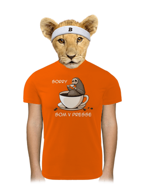 V presse detské športové tričko Neon Orange