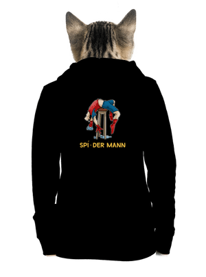 Spí-der Mann dámska mikina na zips Black