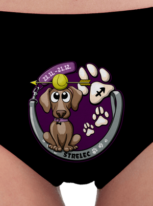 Psí horoskop: Strelec dámske nohavičky Black