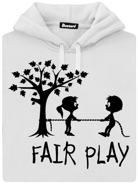 Fair play dámska mikina klokanka White