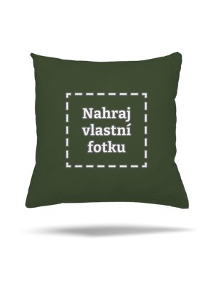 Vlastná potlač vankúš Olive Green