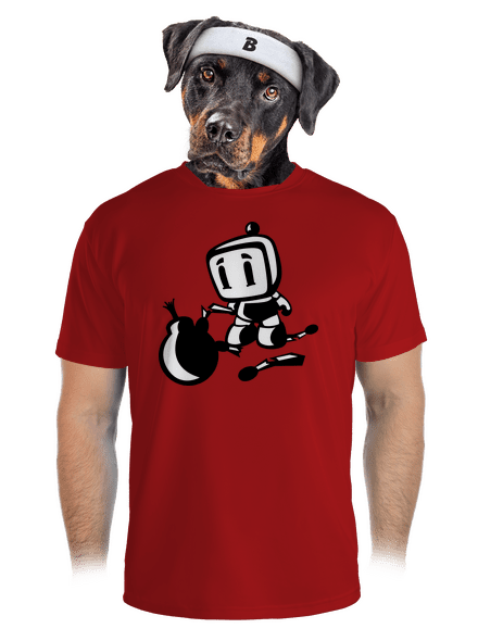 Bomberman pánske športové tričko Red Mal