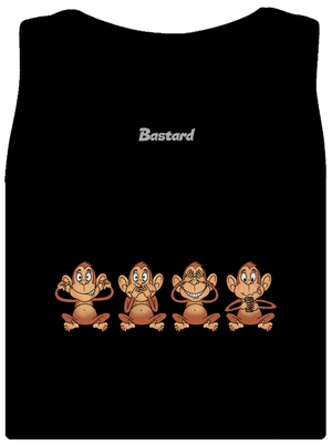 Opička s mobilom dámske tielko klasické Black