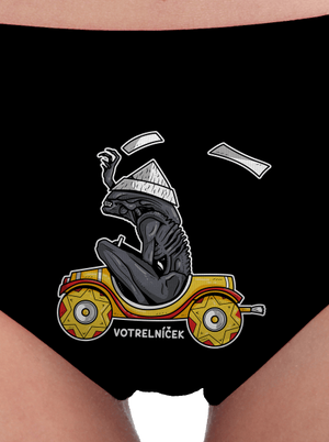 Votrelníček dámske nohavičky Black