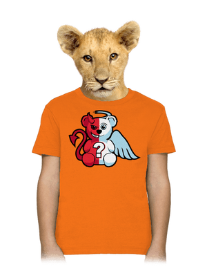 Anjel vs. diabol detské tričko Orange