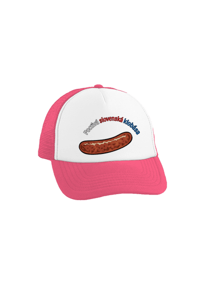 Poctivá buchta a klobása šiltovka truckerka Fluorescent Pink cap
