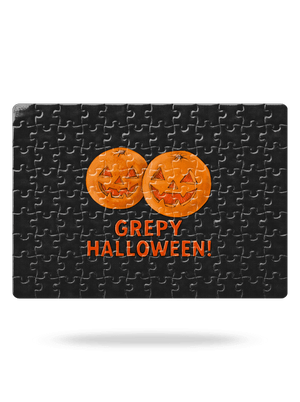 Grepy Halloween puzzle White