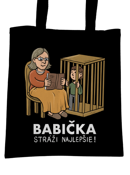 Babička stráži najlepšie taška Black