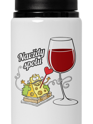 Navždy spolu flaša na vodu White