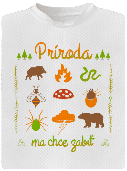 Príroda ma chce zabiť pánske športové tričko White