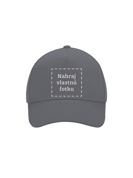 Vlastná potlač šiltovka baseballka Graphite grey