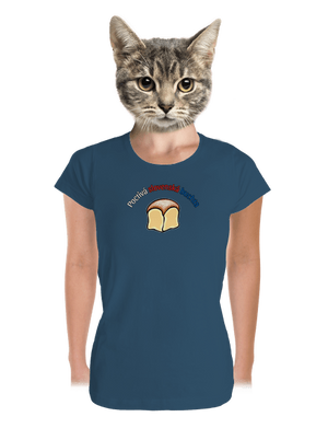 Poctivá buchta a klobása dámske tričko prémium Petrol Blue