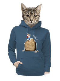 dámska mikina klokanka